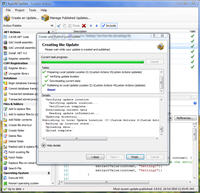 Application updater information shown AppLife Make Update