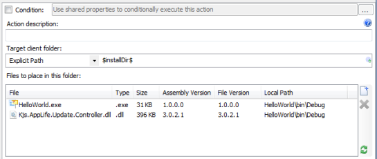 Installing application assemblies