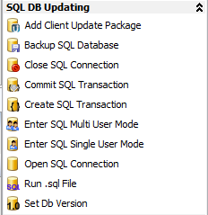 SQL Update Custom Actions