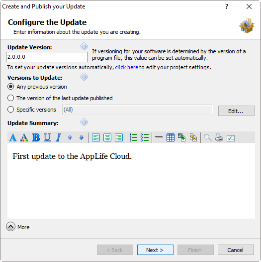 Configure Update