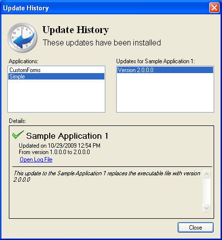 updater history